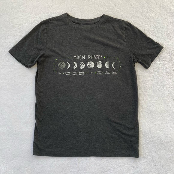 Cat & Jack Shirts & Tops Cat And Jack Boys Moon Phases Graphic